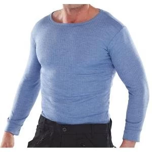 Image of Click Workwear Vest Long Sleeve Thermal Lightweight 3XL Blue Ref