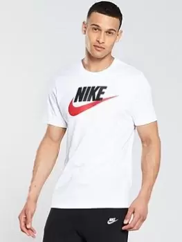 Image of Nike NSW Icon Futura T-Shirt - White Size M Men