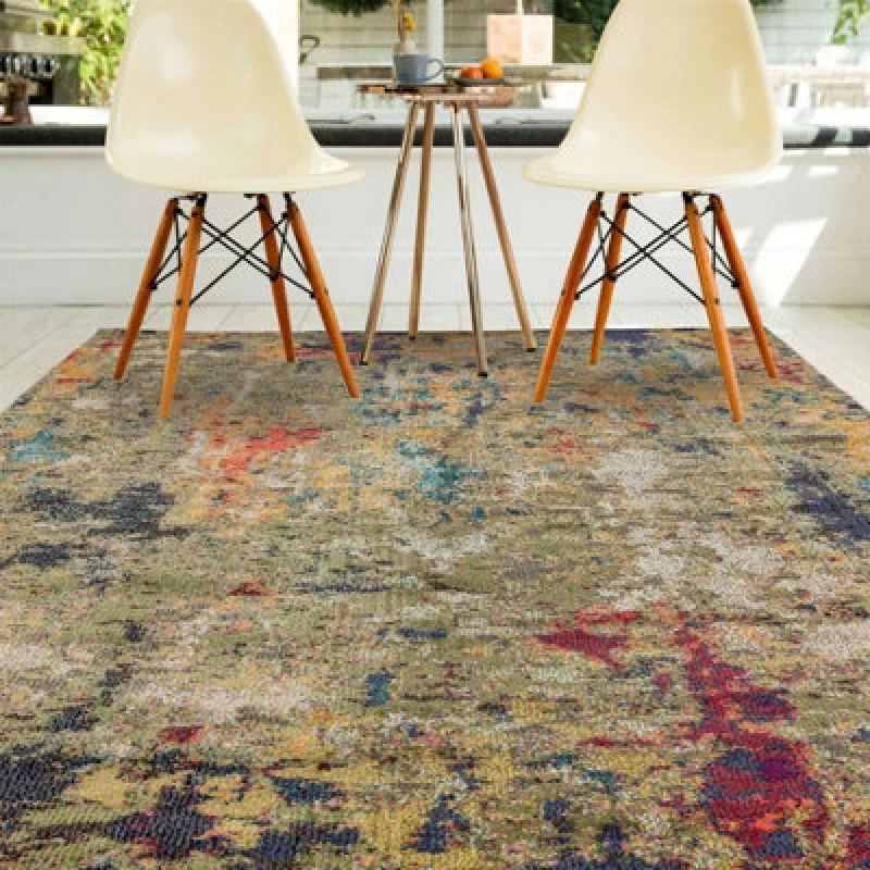 Image of Multi Colour Abstract Rug