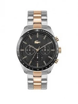 Image of Lacoste Lacoste Boston Chronograph With Stainless Steel And Rose Gold Ip Bracelet