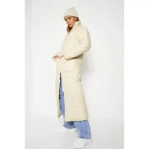 Image of I Saw It First Maxi Padded Coat - Brown