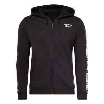 Image of Reebok Tape Zip Hoodie Mens - Black