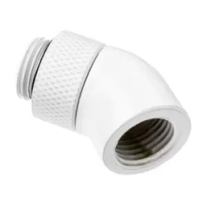 Image of Alphacool Eiszapfen Winkeladapter 45 Grad drehbar G1/4 AG auf G1/4 IG Water cooling - elbow piece