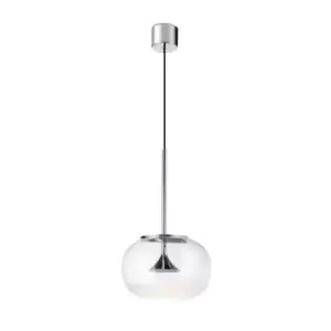Image of Alive LED Globe Ceiling Pendant Chrome 575lm 2700K