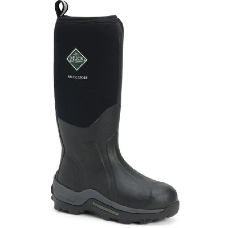 Image of Muck Boots Muck Boots Men 'Arctic Sport' Wellingtons in Black Size: 9 Black 9 Male 0664911800342