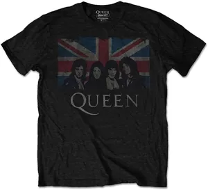 Image of Queen - Vintage Union Jack Kids 11 - 12 Years T-Shirt - Black
