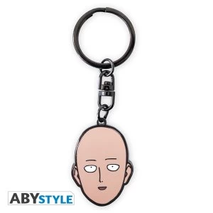 Image of One Punch Man - Saitama's Head Metal Keyring