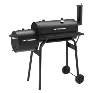 Image of Neo Direct Large Charcoal Barrel Smoker Barbecue BBQ - Black
