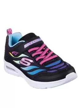Image of Skechers Microspec Max Trainers - Black, Size 1 Older