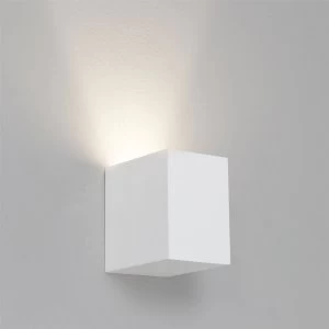 Image of 1 Light Indoor Wall Light White, Paintable Plaster, GU10