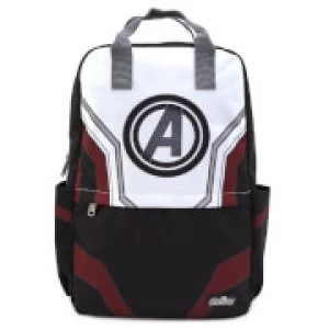 Image of Loungefly Marvel Avengers End Game Suit Square Nylon Backpack