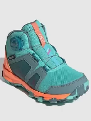 Image of Adidas Kids Unisex Terrex Boa Mid R.rdy K, Green, Size 4