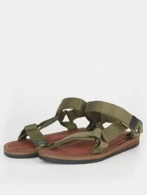 Image of Barbour Hillman Trek Sandal, Olive, Size 9, Men