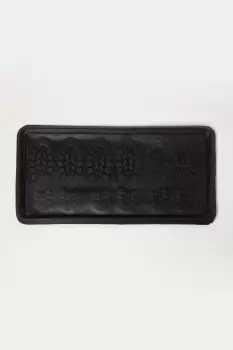 Image of Black Rubber Boot Tray 80 x 40 cm
