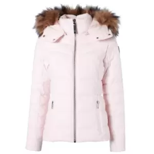 Image of Holland Cooper Womens Whistler Puffer Ice Pink Medium