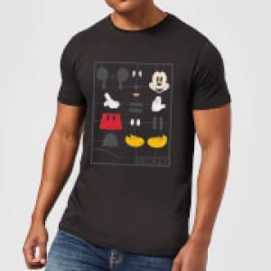 Image of Disney Mickey Mouse Construction Kit T-Shirt - Black - S