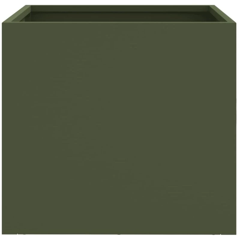 Image of VIDAXL Planters 2 pcs Olive Green 32x30x29cm Steel Vidaxl 8721012364004