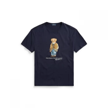 Image of Polo Ralph Lauren Bear T Shirt - Cruise Navy