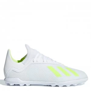 Image of adidas X Tango 18.3 Childrens Astro Turf Football Trainers - White/SolYellow