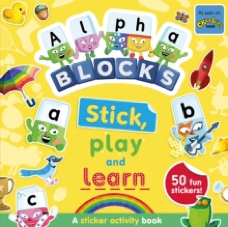 Image of Alphablocks Stick, Play and Learn: A Sticker Activity Book Paperback / softback
