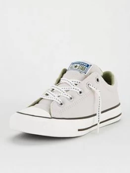 Image of Converse Chuck Taylor All Star Street Slip Childrens Trainers, Grey, Size 3