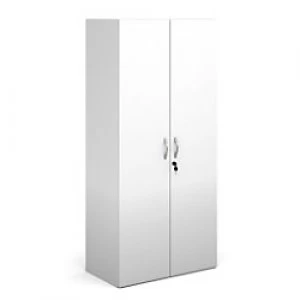Image of Dams International Cupboard Lockable Melamine Contract 25 756 x 408 x 1630mm White