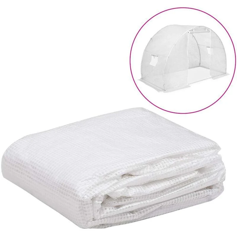 Image of VIDAXL Greenhouse Replacement Cover (4.5 m²) 3x1.5x2 m Transparent Vidaxl 8720286414316