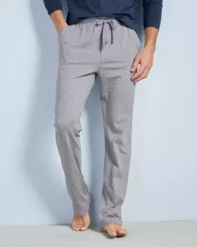 Image of Cotton Traders Mens 2 Pack Jersey Loungewear Trousers in Grey