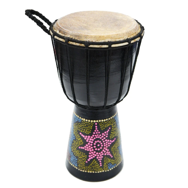 Image of A-Star A-Star 6" Painted Djembe Multi unisex Full Size