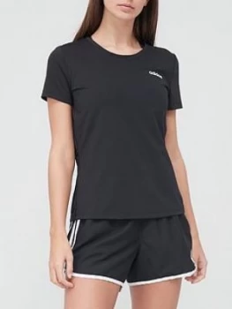 Image of adidas Designed 2 Move Lo T-Shirt - Black, Size S, Women