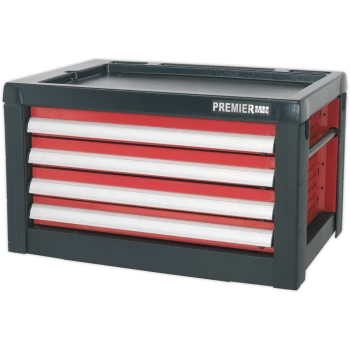 Image of Sealey Premier 4 Drawer Tool Chest Black / Red