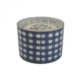 Image of Katie Alice Vintage Indigo 2 Wick Wax Filled Candle Pot Thai Flower Scent