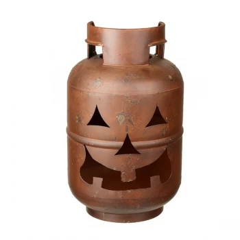 Image of Upcycled Metal Pumpkin Lantern by Heaven Sends