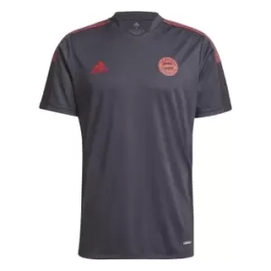 Image of adidas Bayern Munich Training Shirt 2021 2022 Mens - Grey