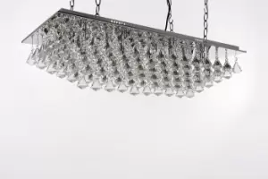 Image of Parma 8 Light Oblong Polished Chrome Ceiling Fitting