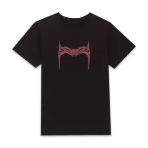 Image of Marvel Dr Strange Wanda Crown Unisex T-Shirt - Black - 4XL