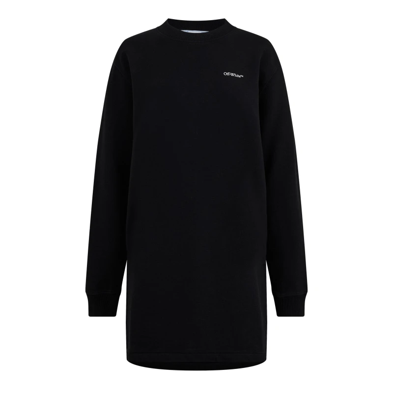 Image of Off White Womens Floral Embroidered Arrow Logo Dress Black Multi female XS