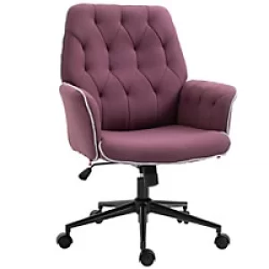 Image of Vinsetto Office Chair Purple Sponge, Bronzing Fabric, Metal 921-103VT