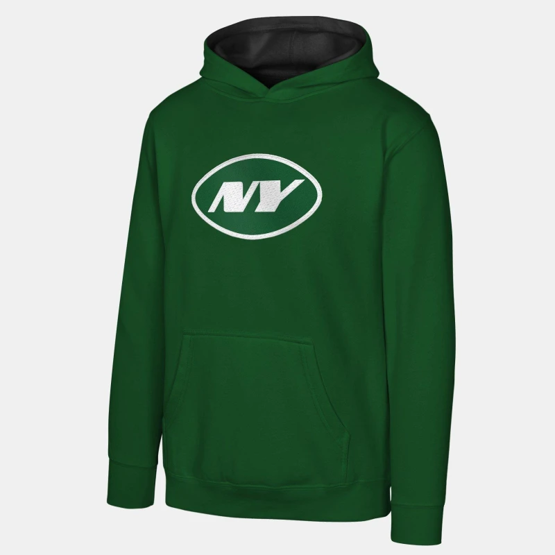 Image of NFL Kids Licensed Performance Hoodie NY Jets male 9-10 (M)