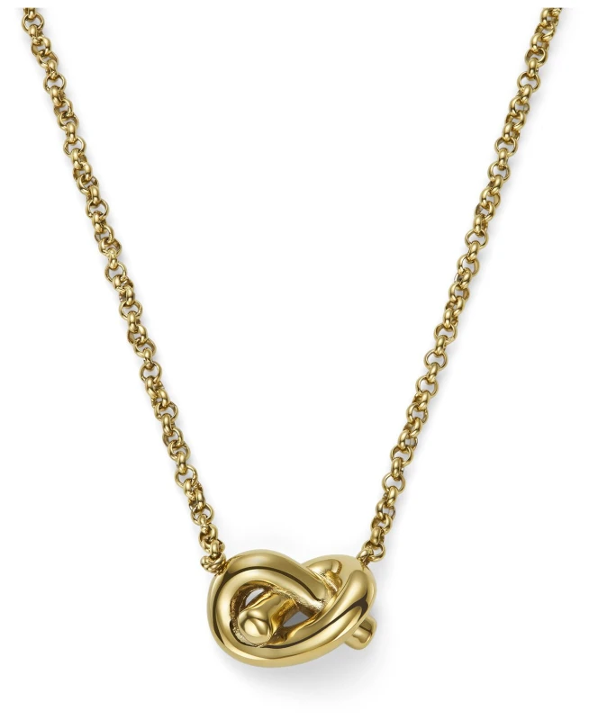 Image of Olivia Burton Stainless Steel Lovers Knot Necklace