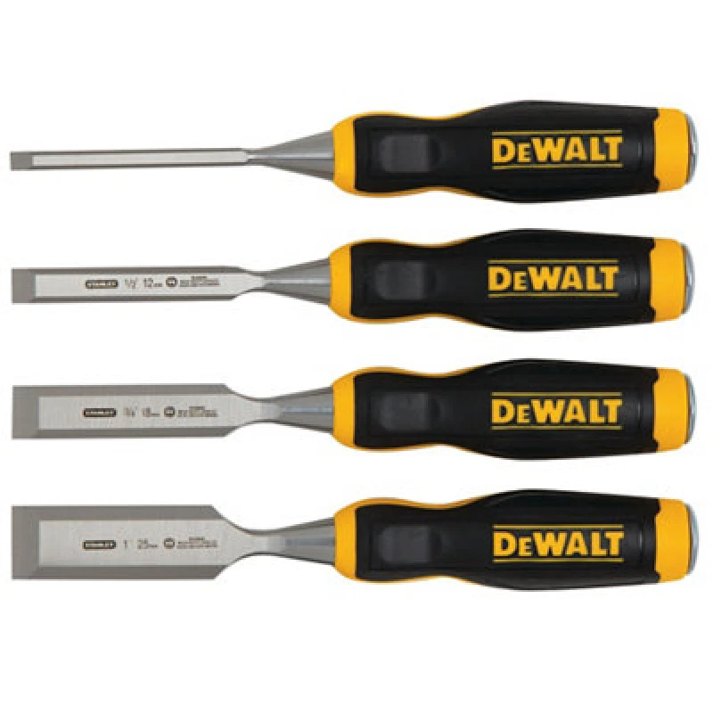 Image of DEWALT 4 Piece ripping chisel set 6, 12, 18, 25mm DEWALT DWHT0-16063 DWHT0-16063