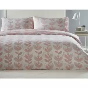 Image of Escada Coral Tulip Single Duvet Cover Bedding Bed Set Reversible - Multicoloured