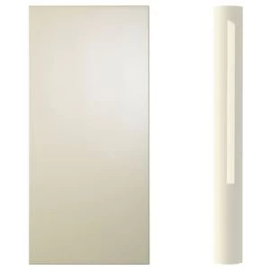 Image of Cooke Lewis High Gloss Cream Curved wall pilaster kit H757mm W70mm D355mm