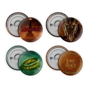 Image of Lord of the Rings Pin-Back Buttons 4-Pack Collection