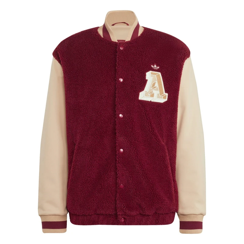 Image of adidas Varsity Jacket Mens - Red Red XS
