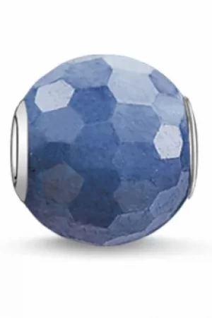 Image of Ladies Thomas Sabo Sterling Silver Karma Beads Dumortierite Bead K0091-624-1