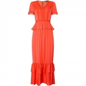 Image of Biba Crochet Maxi Dress - Pink