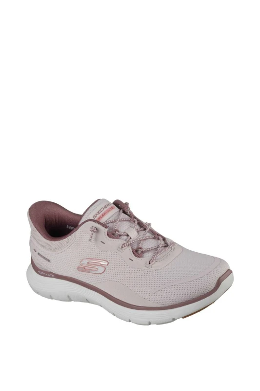 Image of Skechers Womens Flex Appeal 5.0 Easy Breezy Trainer in Mauve Size: 4 Mauve Female 4
