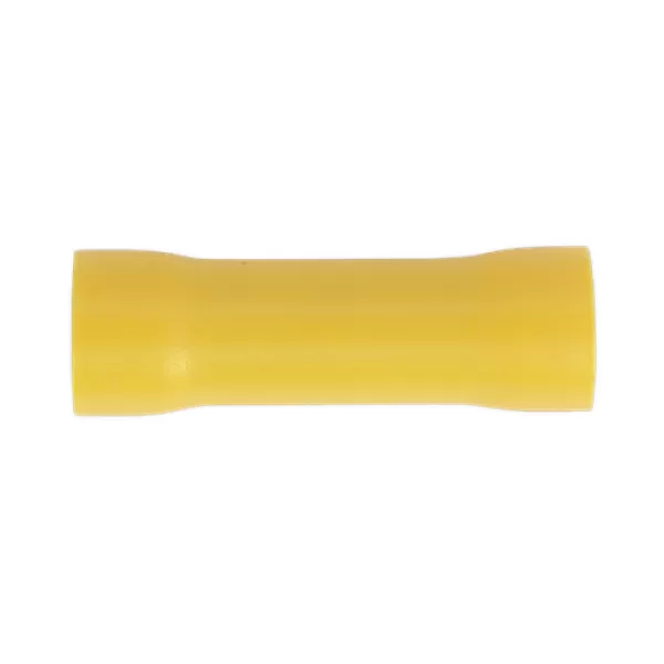 Image of Genuine SEALEY YT10 Butt Connector Terminal Ø5.5mm Yellow Pack of 100