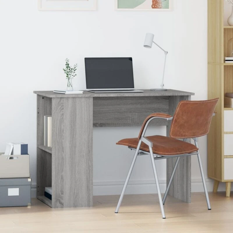 Image of VIDAXL Desk Grey Sonoma 100x55x75cm Engineered Wood Vidaxl 8720845888107